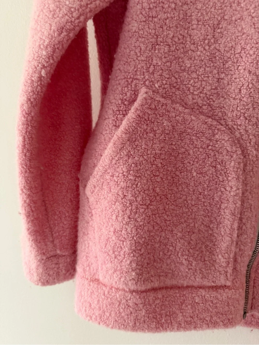 Lululemon So Sherpa Hooded Jacket in Heathered Pink Haze Size 2 Full Zip